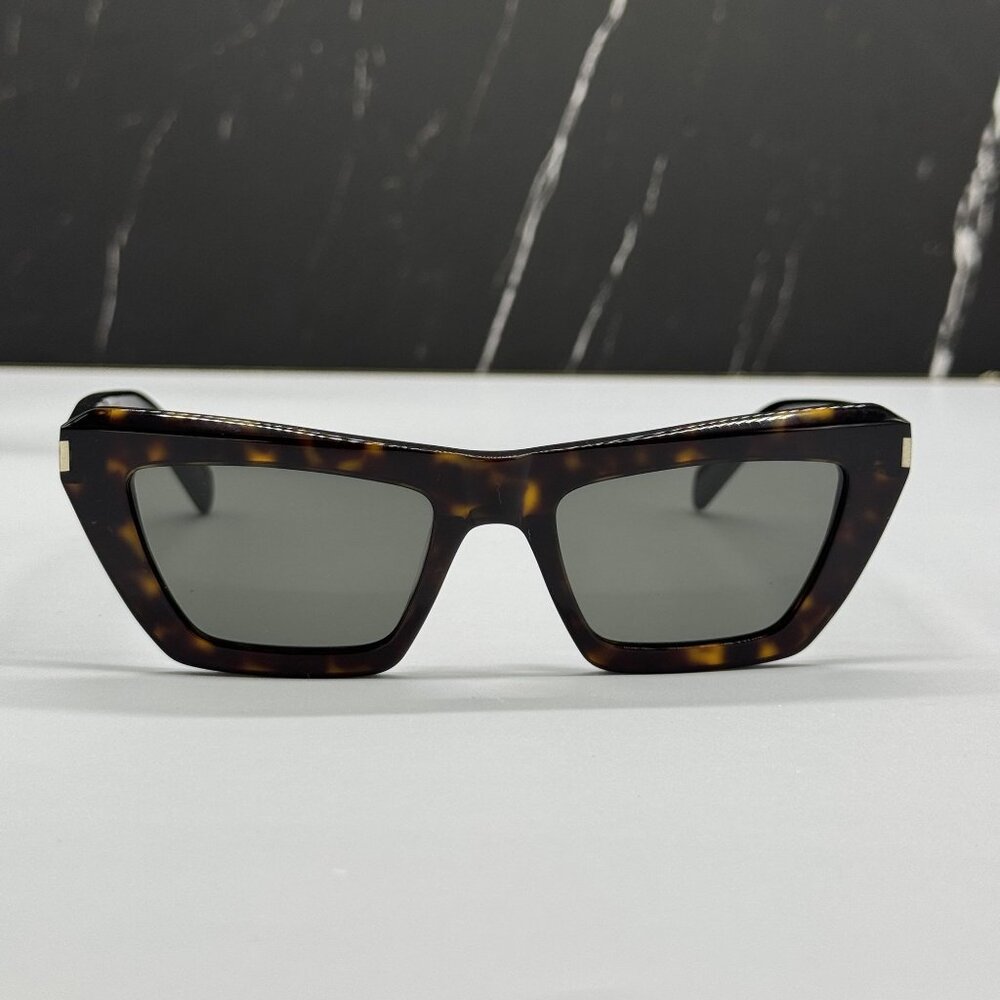 NEW SAINT LAURENT SUNGLASSES HAVANA WOMEN EYEWEAR SAINT LAURENT SL467 002 - Picture 2 of 10